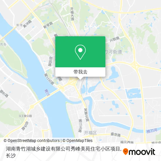 湖南青竹湖城乡建设有限公司秀峰美苑住宅小区项目地图