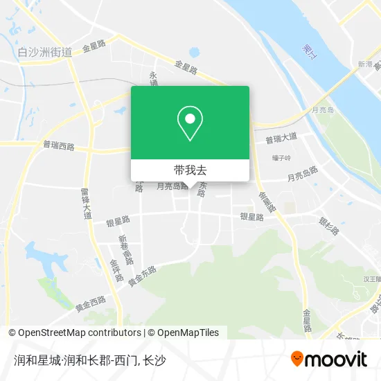 润和星城·润和长郡-西门地图