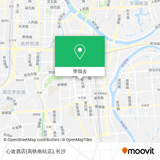 心途酒店(高铁南站店)地图