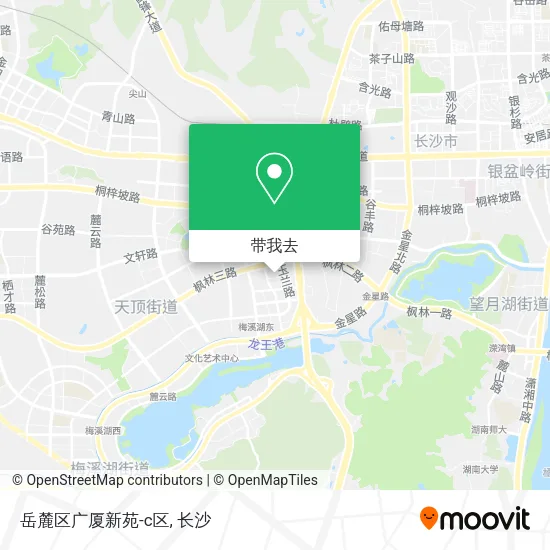 岳麓区广厦新苑-c区地图