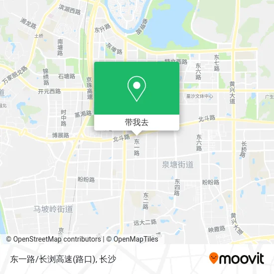 东一路/长浏高速(路口)地图