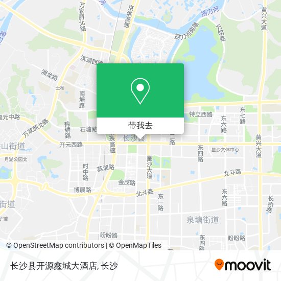 长沙县开源鑫城大酒店地图