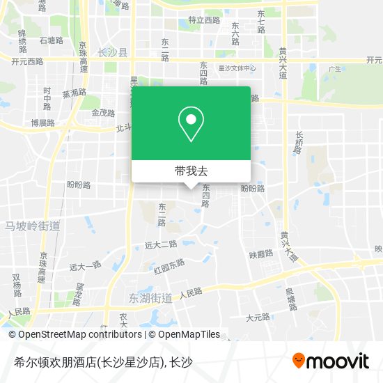 希尔顿欢朋酒店(长沙星沙店)地图