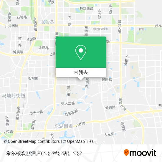 希尔顿欢朋酒店(长沙星沙店)地图