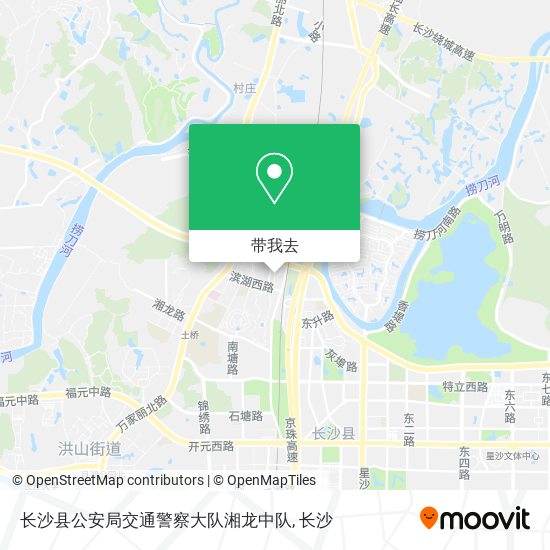 长沙县公安局交通警察大队湘龙中队地图