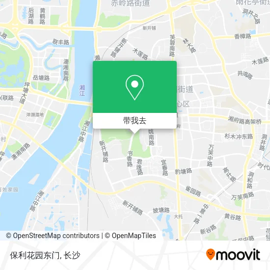保利花园东门地图