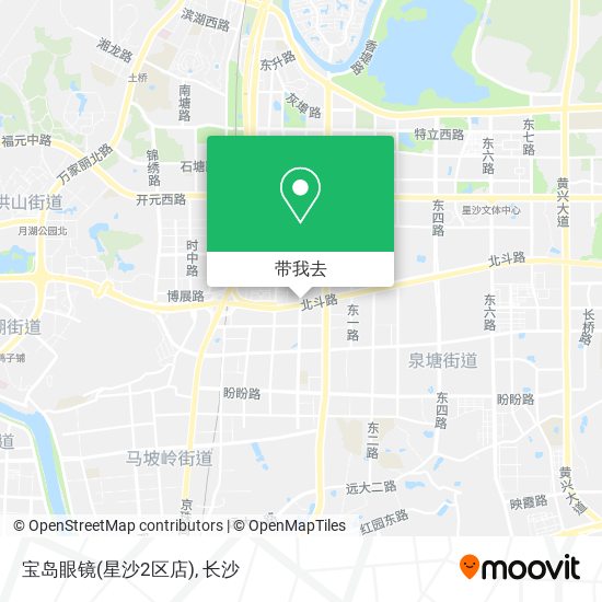 宝岛眼镜(星沙2区店)地图