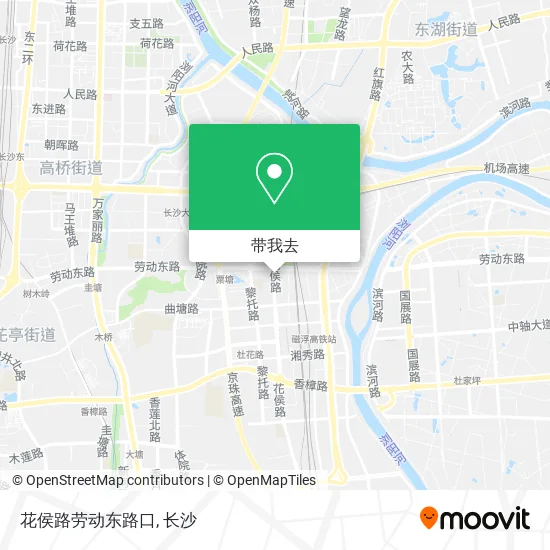 花侯路劳动东路口地图