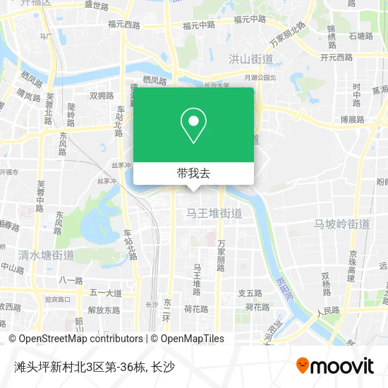 滩头坪新村北3区第-36栋地图