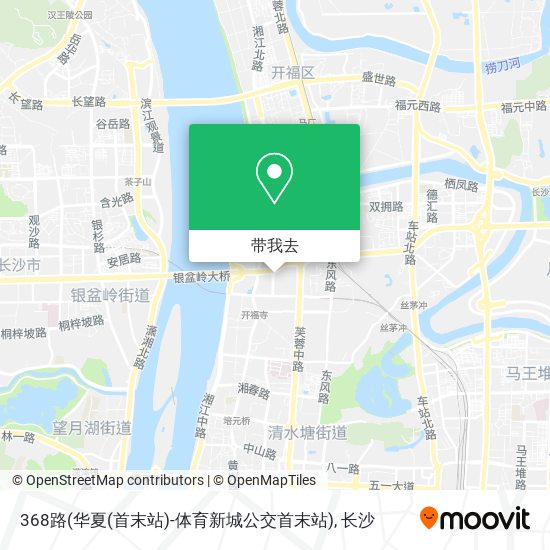 368路(华夏(首末站)-体育新城公交首末站)地图