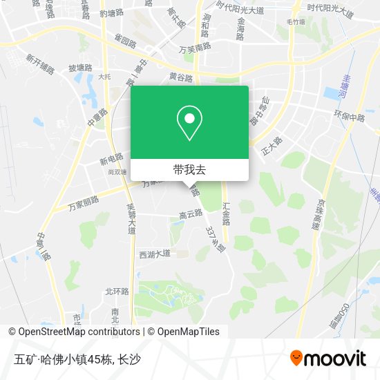 五矿·哈佛小镇45栋地图