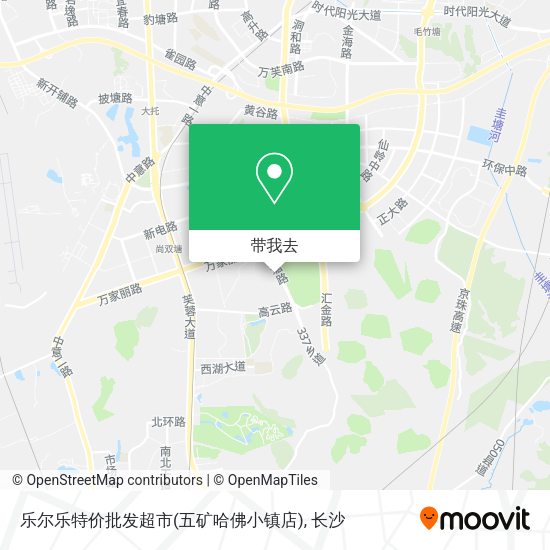乐尔乐特价批发超市(五矿哈佛小镇店)地图