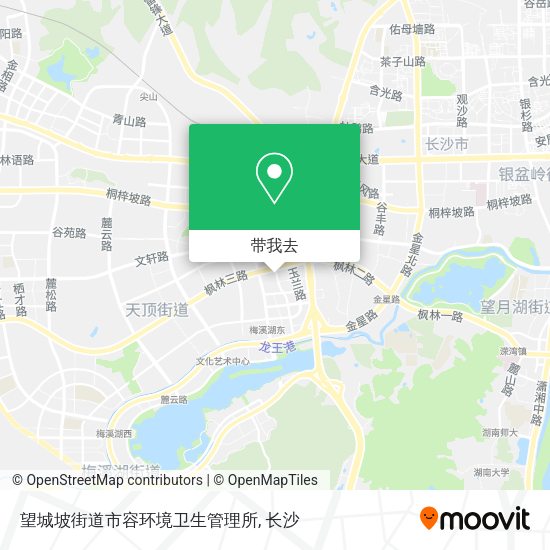 望城坡街道市容环境卫生管理所地图
