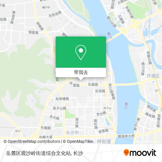 岳麓区观沙岭街道综合文化站地图