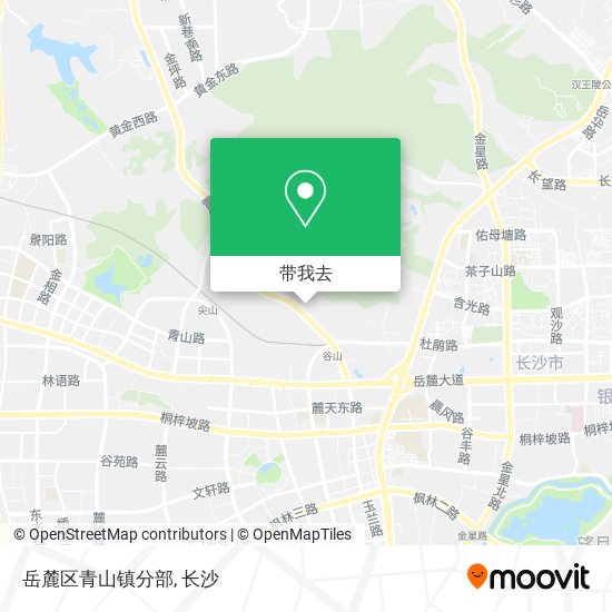 岳麓区青山镇分部地图