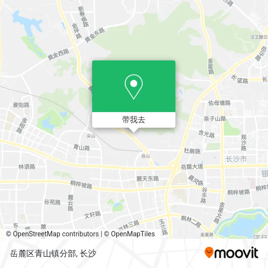 岳麓区青山镇分部地图