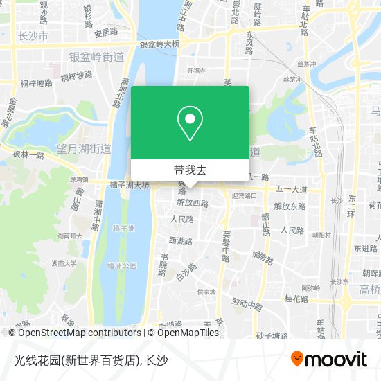 光线花园(新世界百货店)地图