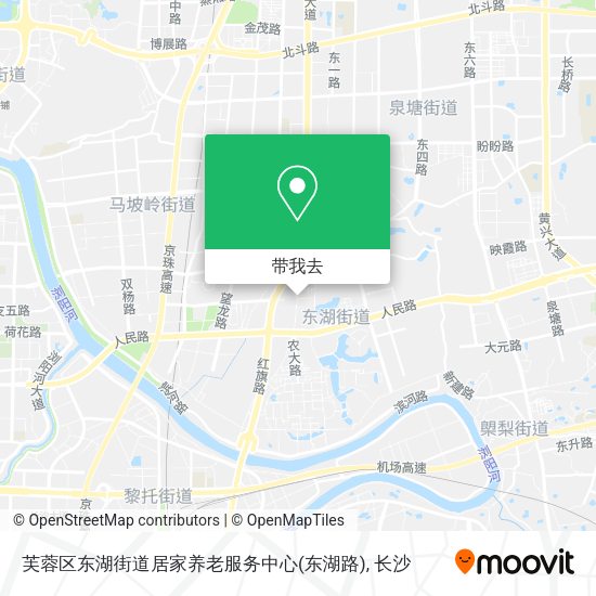 芙蓉区东湖街道居家养老服务中心(东湖路)地图