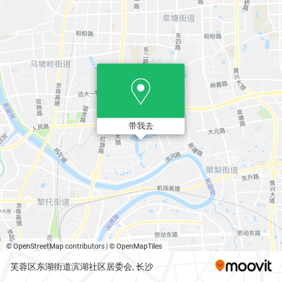 芙蓉区东湖街道滨湖社区居委会地图