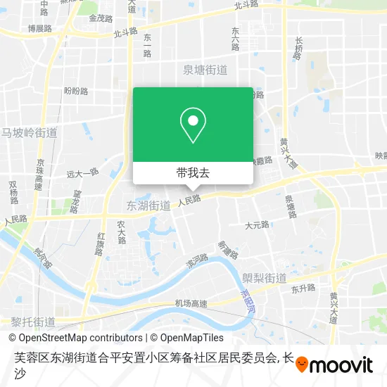 芙蓉区东湖街道合平安置小区筹备社区居民委员会地图