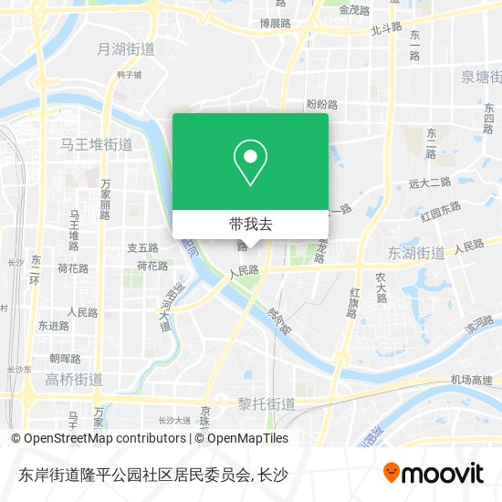 东岸街道隆平公园社区居民委员会地图