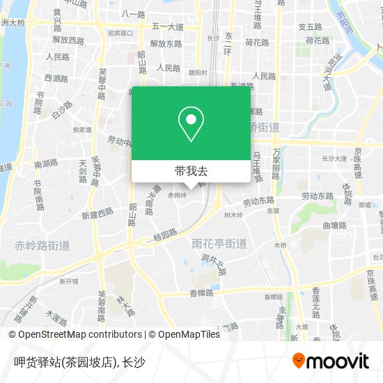 呷货驿站(茶园坡店)地图