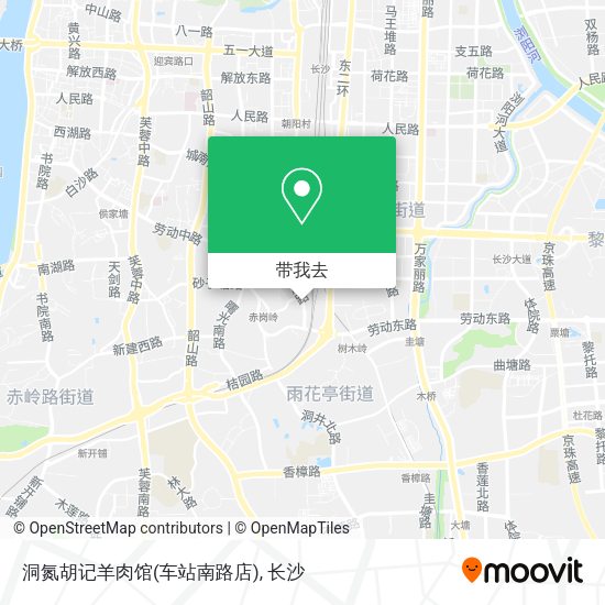 洞氮胡记羊肉馆(车站南路店)地图