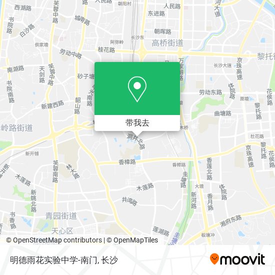 明德雨花实验中学-南门地图