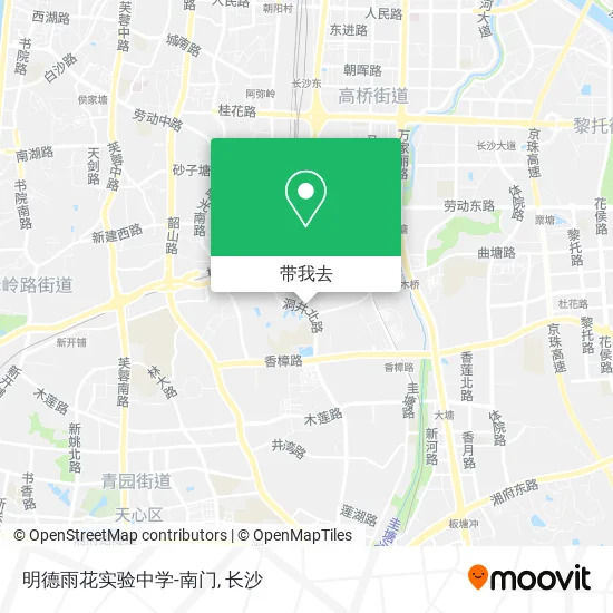 明德雨花实验中学-南门地图