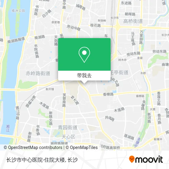 长沙市中心医院-住院大楼地图