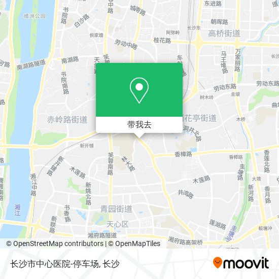 长沙市中心医院-停车场地图