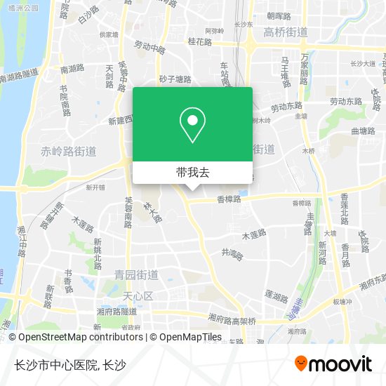 长沙市中心医院地图