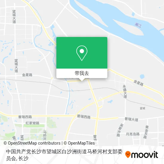中国共产党长沙市望城区白沙洲街道马桥河村支部委员会地图