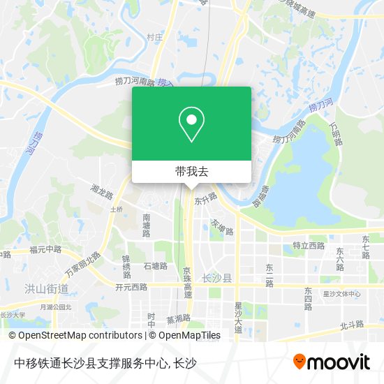中移铁通长沙县支撑服务中心地图