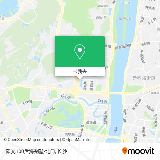 阳光100后海别墅-北门地图