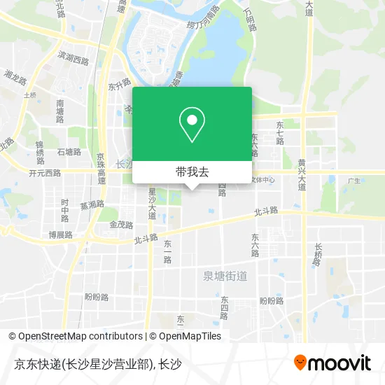 京东快递(长沙星沙营业部)地图