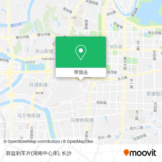 群益刹车片(湖南中心库)地图
