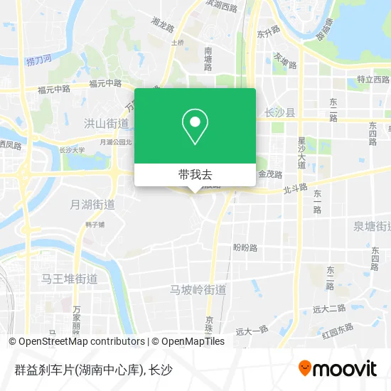 群益刹车片(湖南中心库)地图