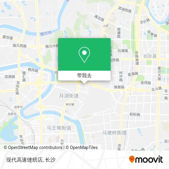 现代高速缝纫店地图