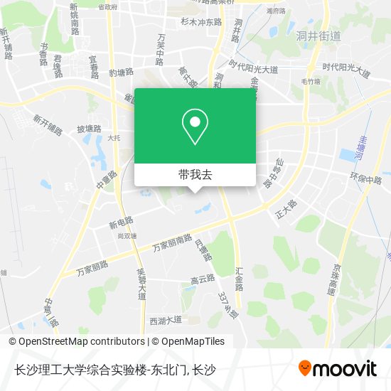 长沙理工大学综合实验楼-东北门地图