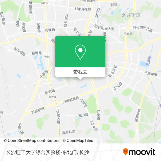 长沙理工大学综合实验楼-东北门地图