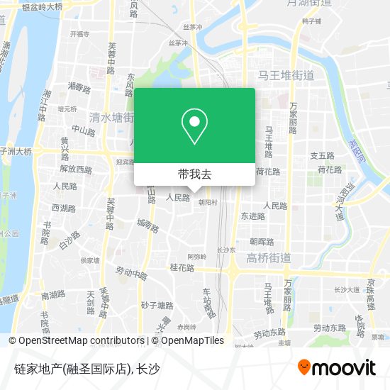 链家地产(融圣国际店)地图