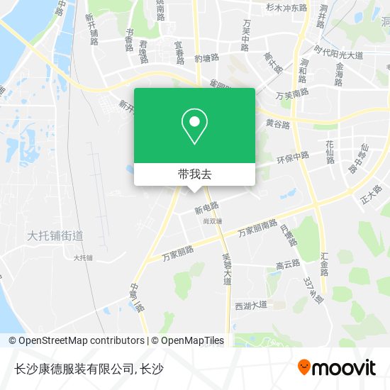 长沙康德服装有限公司地图