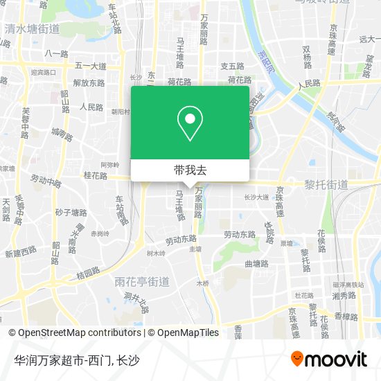 华润万家超市-西门地图