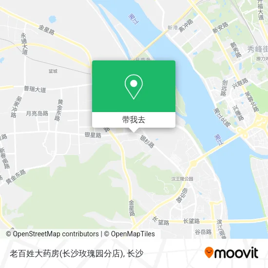 老百姓大药房(长沙玫瑰园分店)地图