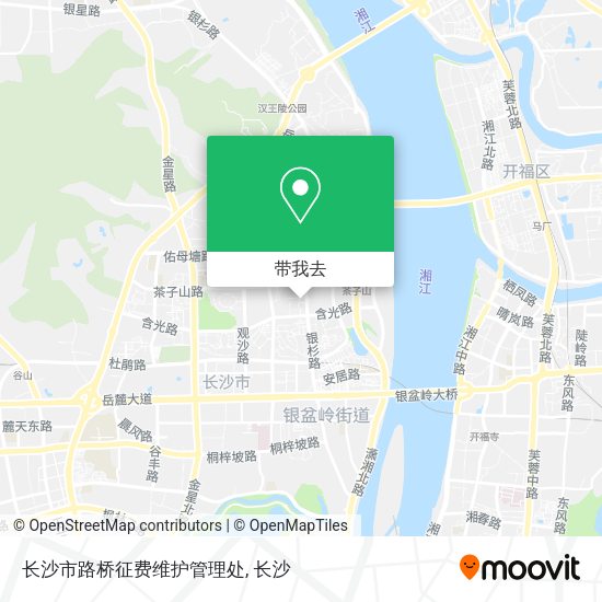 长沙市路桥征费维护管理处地图