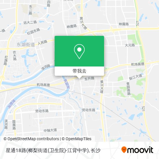 星通18路(榔梨街道(卫生院)-江背中学)地图