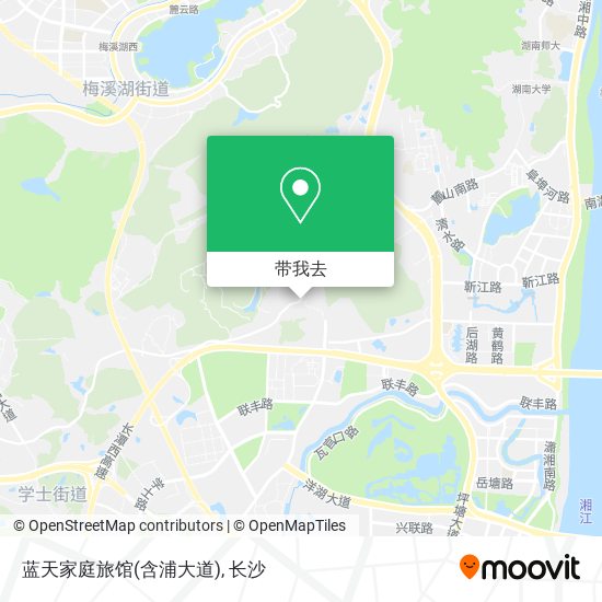 蓝天家庭旅馆(含浦大道)地图