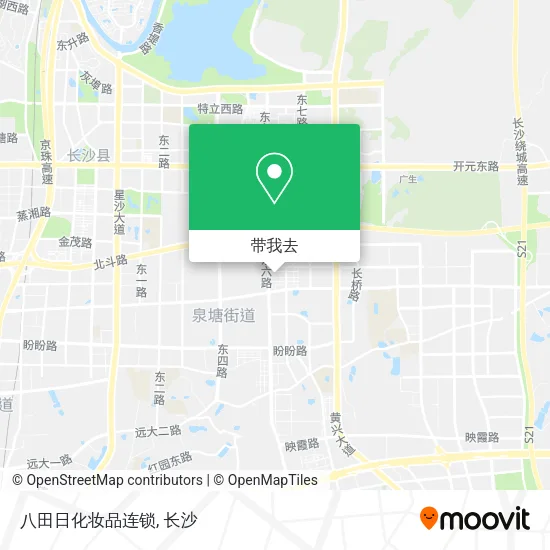 八田日化妆品连锁地图