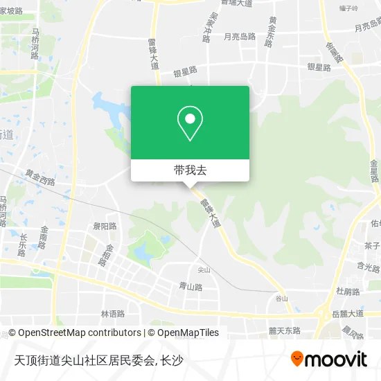 天顶街道尖山社区居民委会地图